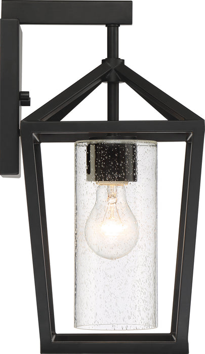Nuvo Lighting 60-6592 One Light Outdoor Wall Lantern, Matte Black