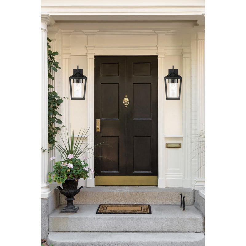 Nuvo Lighting 60-6592 One Light Outdoor Wall Lantern, Matte Black
