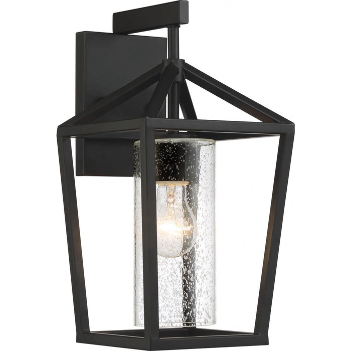 Nuvo Lighting 60-6592 One Light Outdoor Wall Lantern, Matte Black
