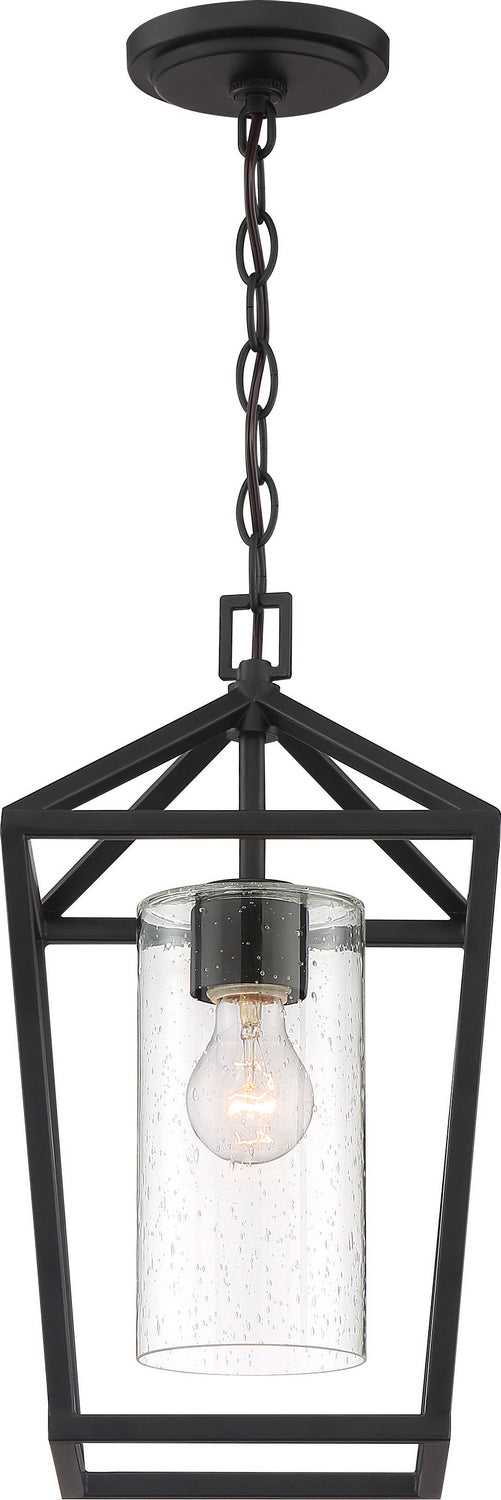 Nuvo Lighting 60-6594 One Light Hanging Lantern, Matte Black