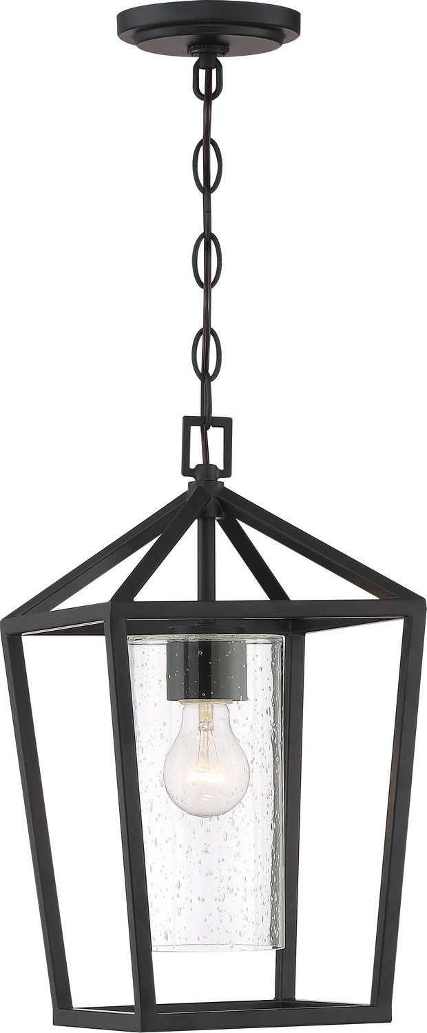 Nuvo Lighting 60-6594 One Light Hanging Lantern, Matte Black