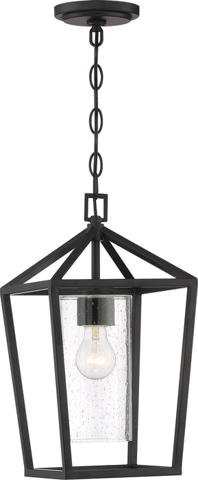 Nuvo Lighting 60-6594 One Light Hanging Lantern, Matte Black
