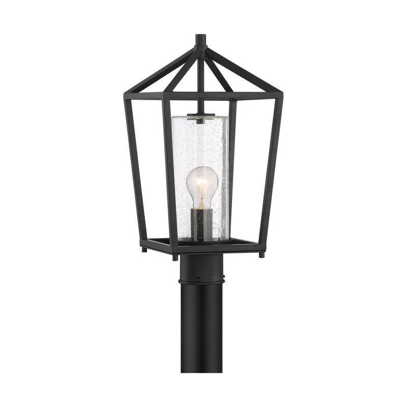 Nuvo Lighting 60-6595 One Light Post Lantern, Matte Black
