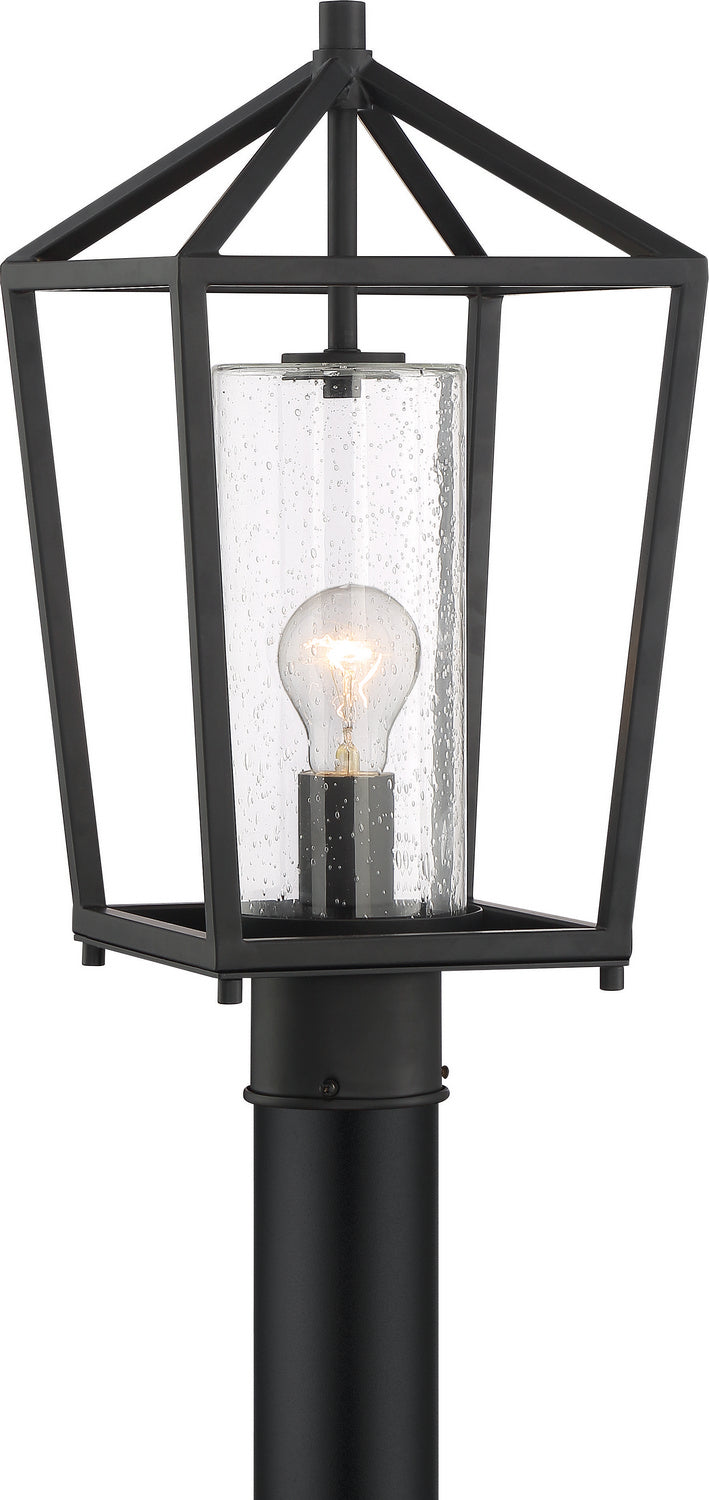Nuvo Lighting 60-6595 One Light Post Lantern, Matte Black