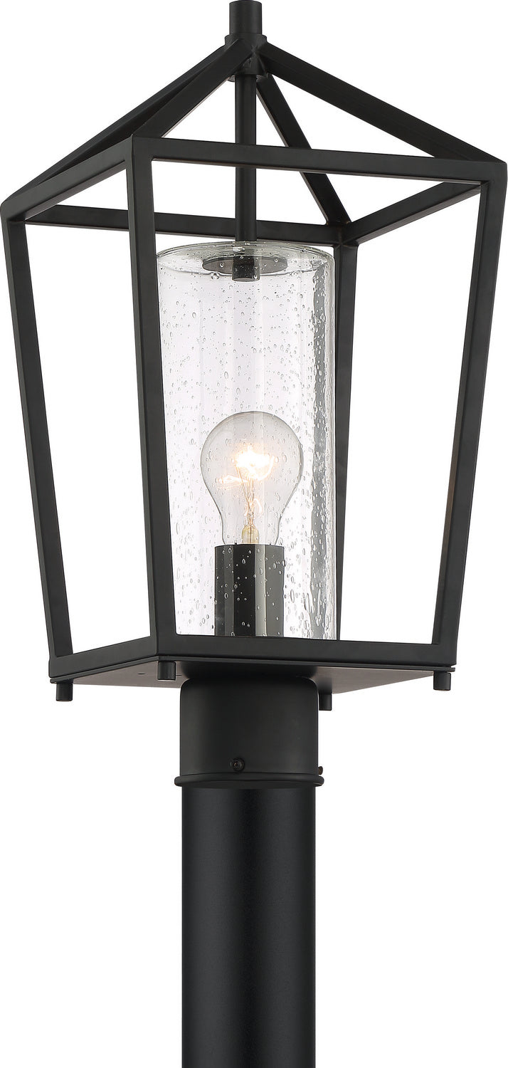 Nuvo Lighting 60-6595 One Light Post Lantern, Matte Black