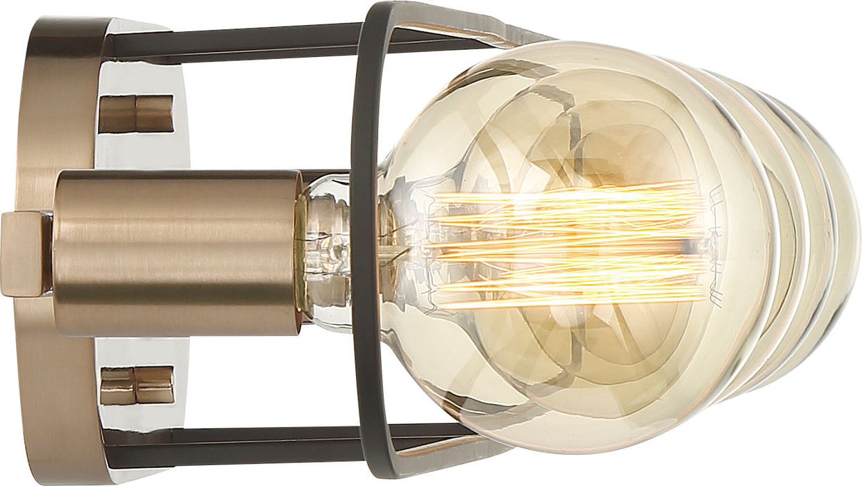 Nuvo Lighting 60-6654 Four Light Vanity, Copper Brushed Brass / Matte Black