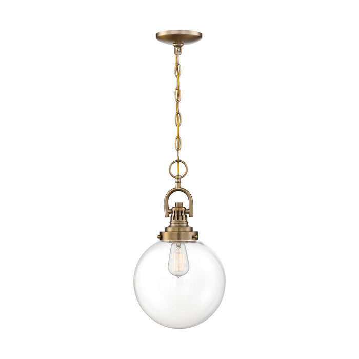 Nuvo Lighting 60-6671 One Light Pendant, Burnished Brass