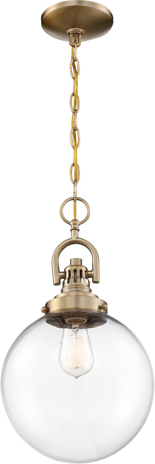 Nuvo Lighting 60-6671 One Light Pendant, Burnished Brass