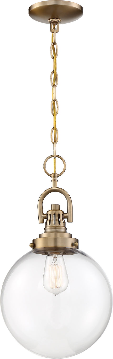 Nuvo Lighting 60-6671 One Light Pendant, Burnished Brass