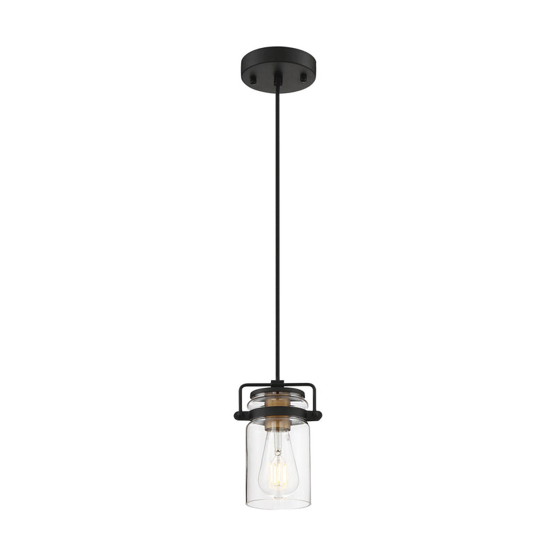 Nuvo Lighting 60-6733 One Light Mini Pendant, Black