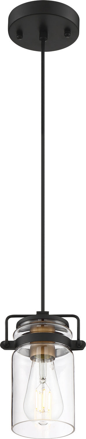 Nuvo Lighting 60-6733 One Light Mini Pendant, Black