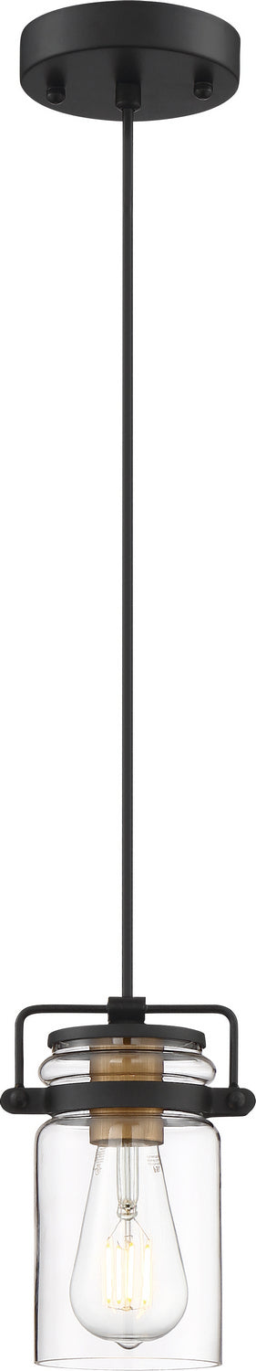 Nuvo Lighting 60-6733 One Light Mini Pendant, Black