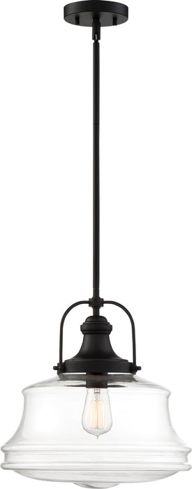 Nuvo Lighting 60-6759 One Light Pendant, Bronze / Clear Glass