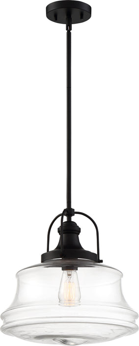 Nuvo Lighting 60-6759 One Light Pendant, Bronze / Clear Glass