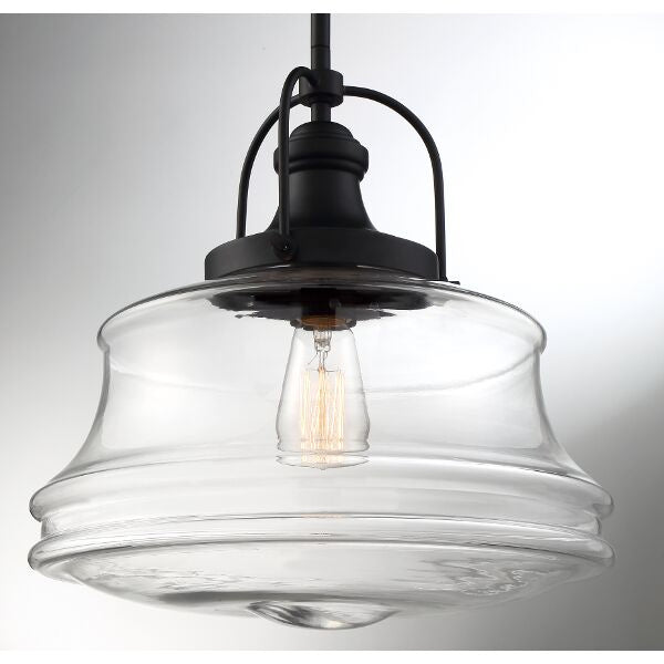 Nuvo Lighting 60-6759 One Light Pendant, Bronze / Clear Glass