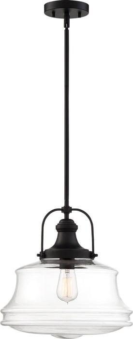 Nuvo Lighting 60-6759 One Light Pendant, Bronze / Clear Glass