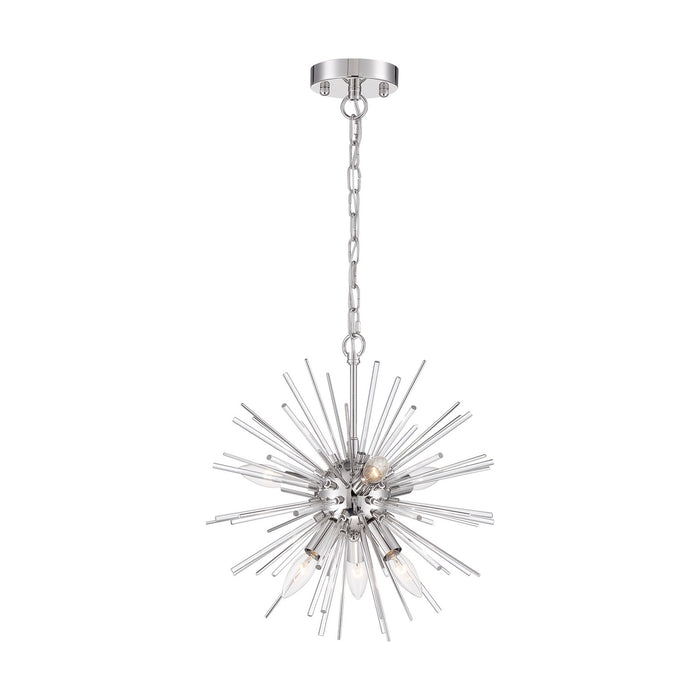 Nuvo Lighting 60-6991 Six Light Chandelier, Polished Nickel