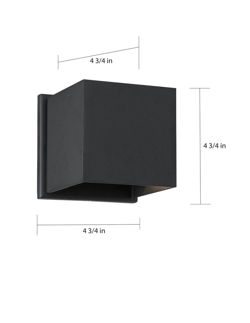 Nuvo Lighting 62-1466 LED Wall Sconce, Matte Black