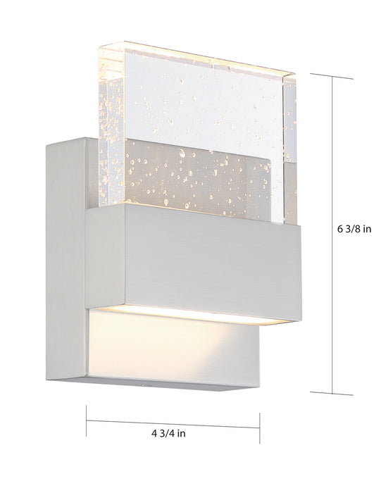 Nuvo Lighting 62-1501 LED Wall Sconce, Polished Nickel