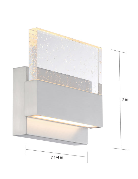 Nuvo Lighting 62-1502 LED Wall Sconce, Polished Nickel