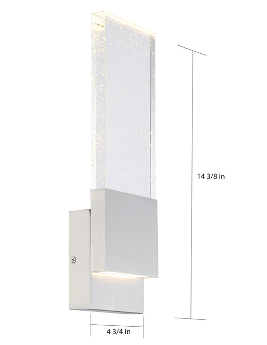 Nuvo Lighting 62-1503 LED Wall Sconce, Polished Nickel