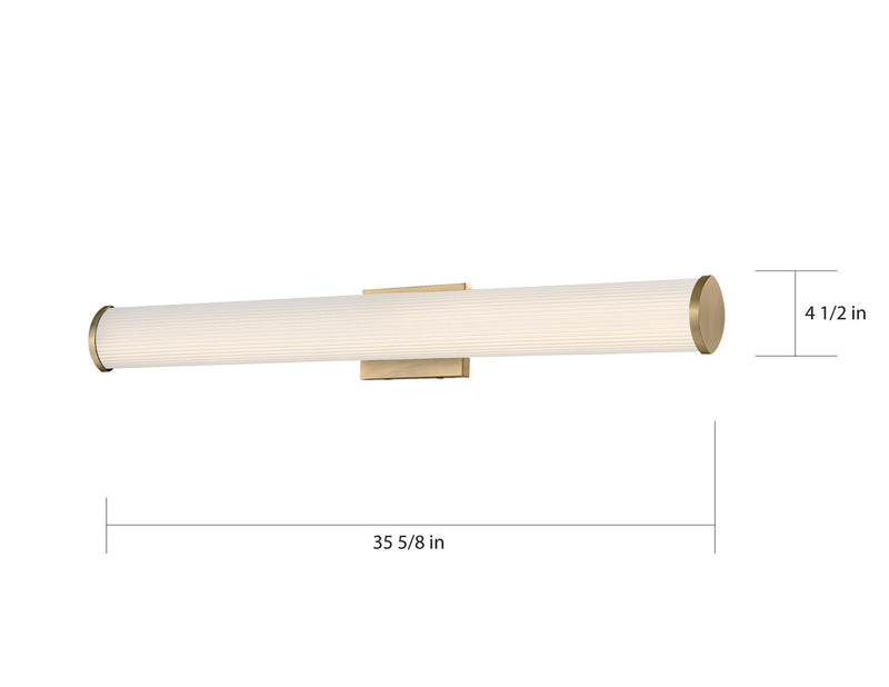 Nuvo Lighting 62-1593 LED Vanity, Brushed Brass