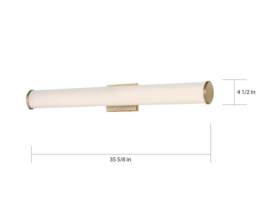 Nuvo Lighting 62-1593 LED Vanity, Brushed Brass