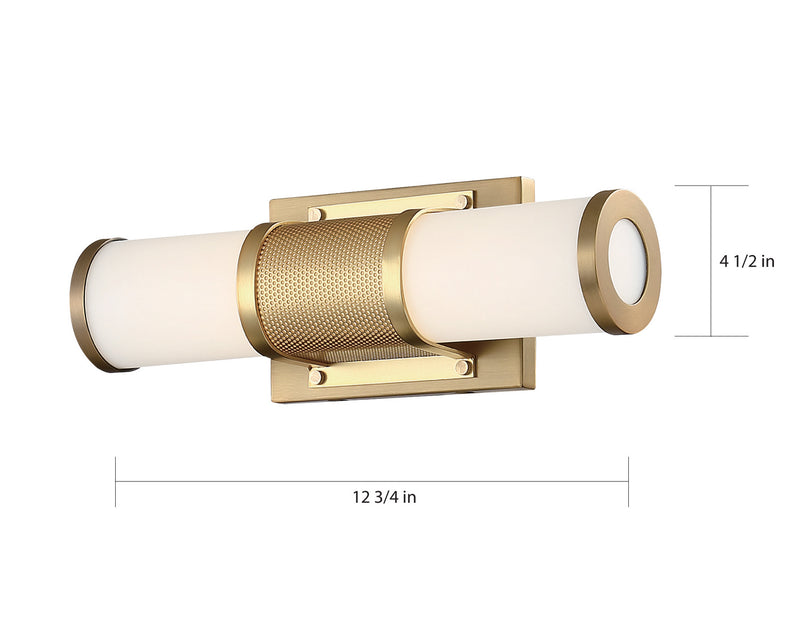 Nuvo Lighting 62-1601 LED Vanity, Brushed Brass