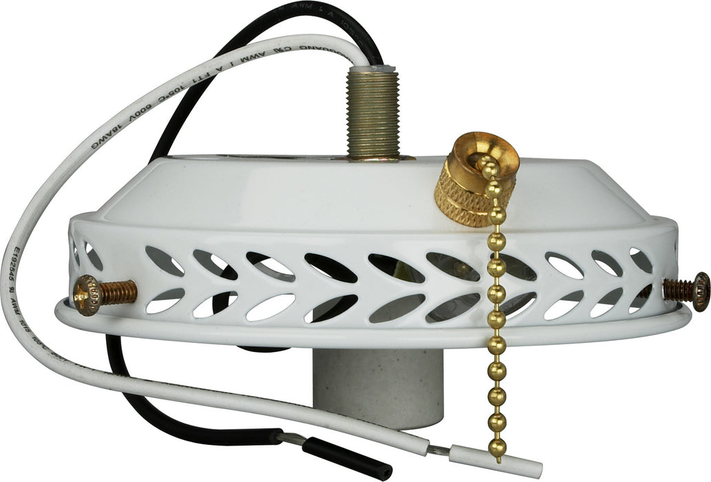 Nuvo Lighting SF77-461 4"Wired Fan Light Holder, White