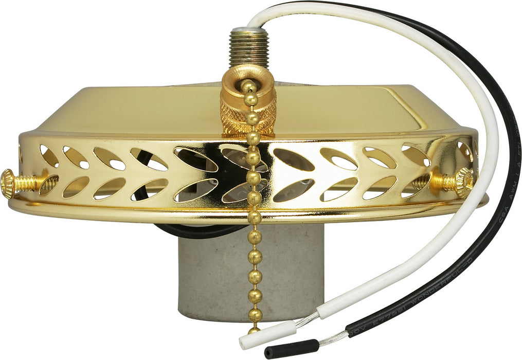 Nuvo Lighting SF77-462 4"Wired Fan Light Holder, Brass