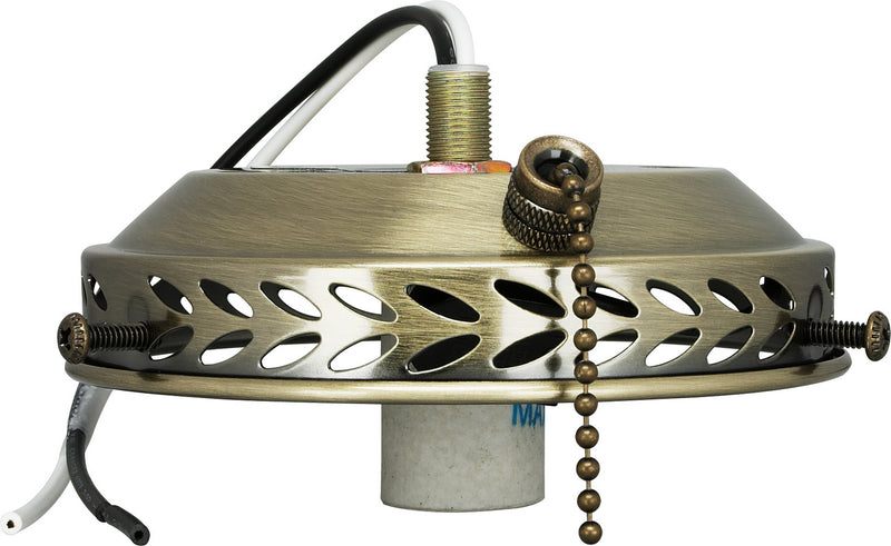 Nuvo Lighting SF77-466 4"Wired Fan Light Holder, Antique Brass