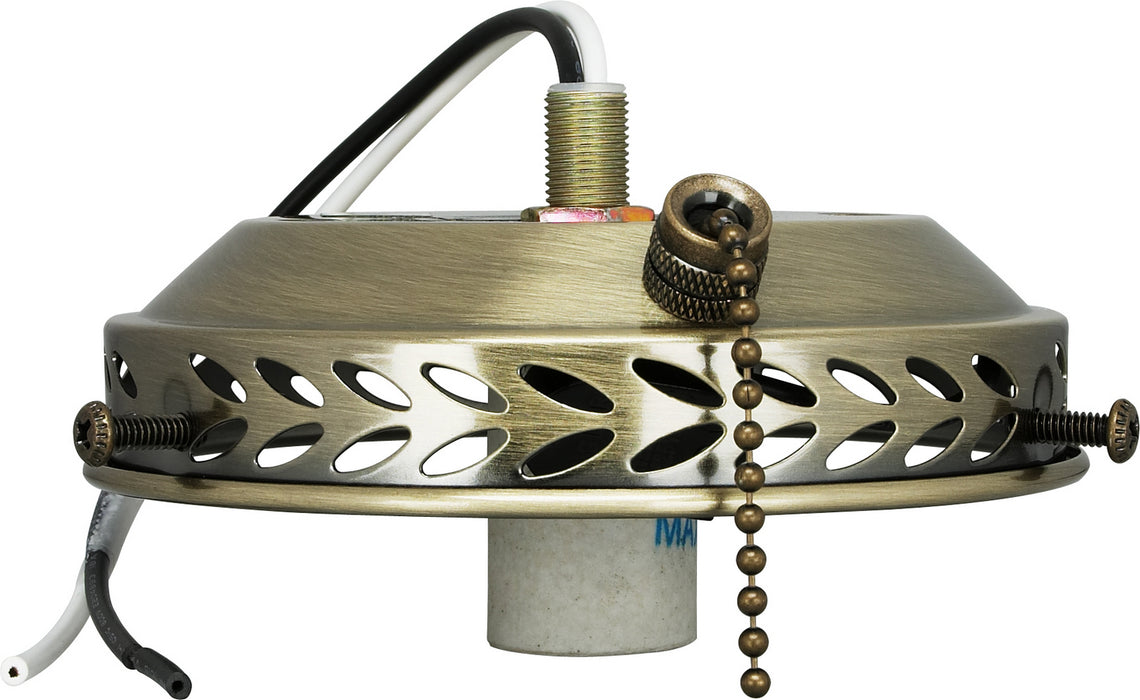 Nuvo Lighting SF77-466 4"Wired Fan Light Holder, Antique Brass