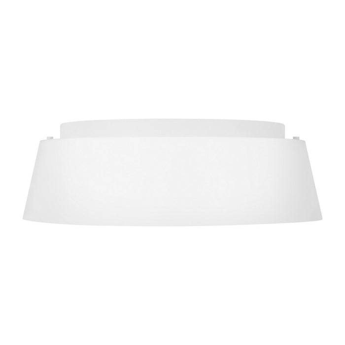 Visual Comfort Studio EF1003MWT Three Light Flush Mount, Matte White