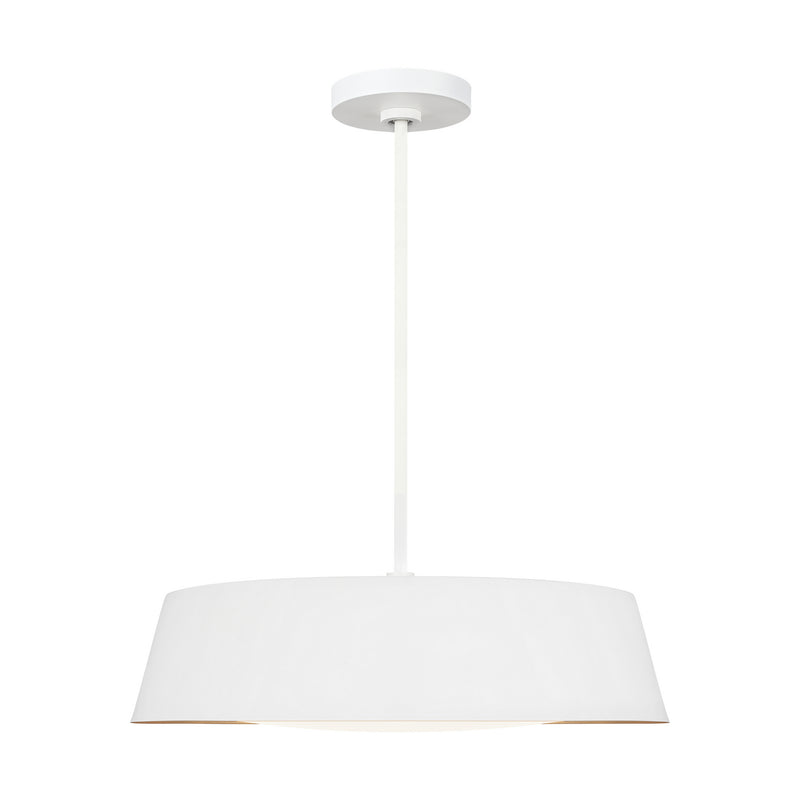 Visual Comfort Studio EP1055MWT Five Light Pendant, Matte White