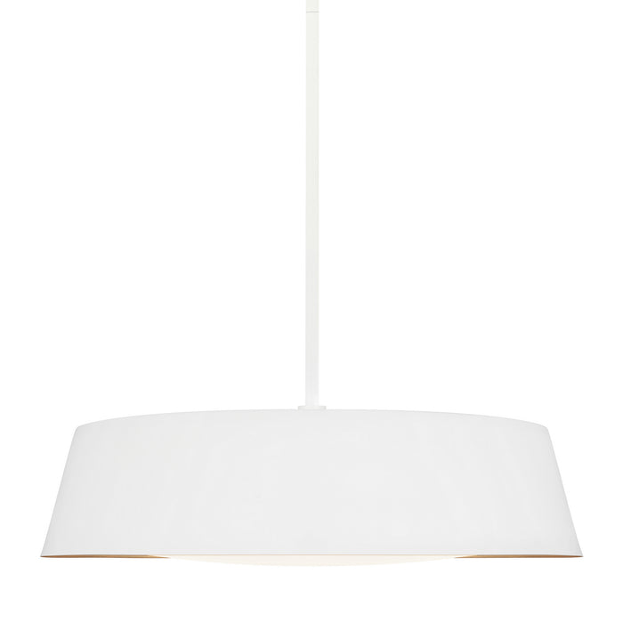 Visual Comfort Studio EP1055MWT Five Light Pendant, Matte White
