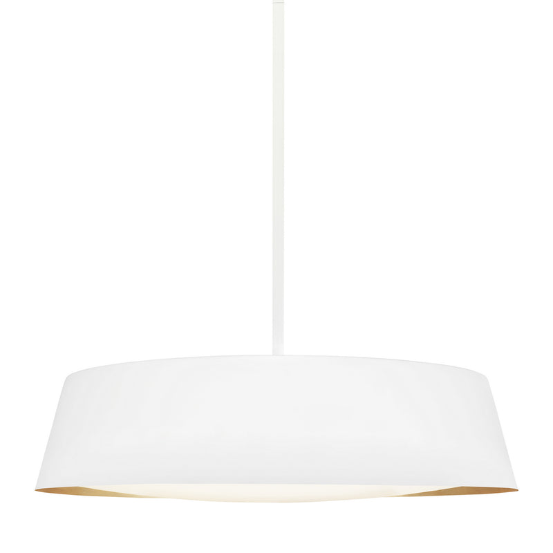 Visual Comfort Studio EP1055MWT Five Light Pendant, Matte White