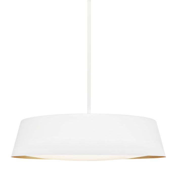 Visual Comfort Studio EP1055MWT Five Light Pendant, Matte White