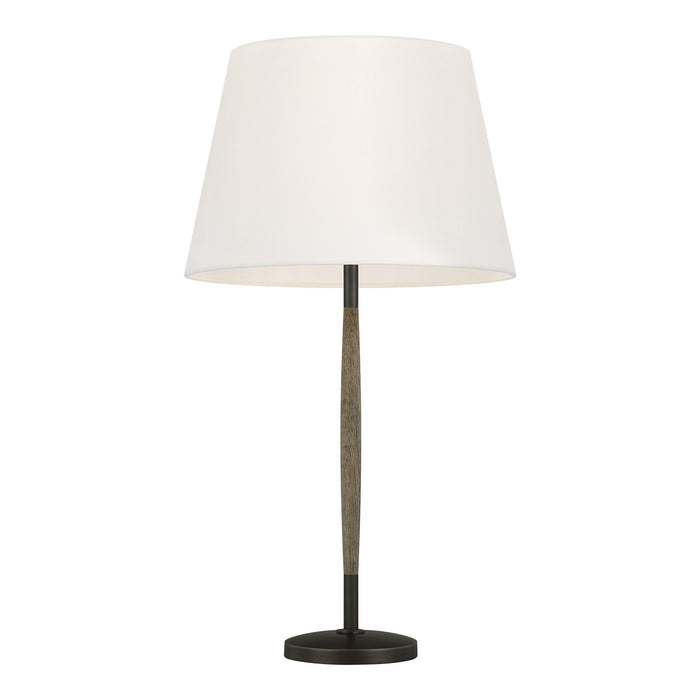 Visual Comfort Studio ET1161WDO1 One Light Table Lamp, Weathered Oak Wood