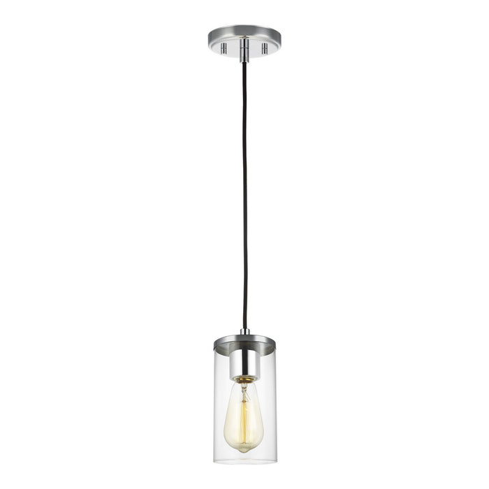 Visual Comfort Studio 6190301EN7-05 One Light Mini-Pendant, Chrome