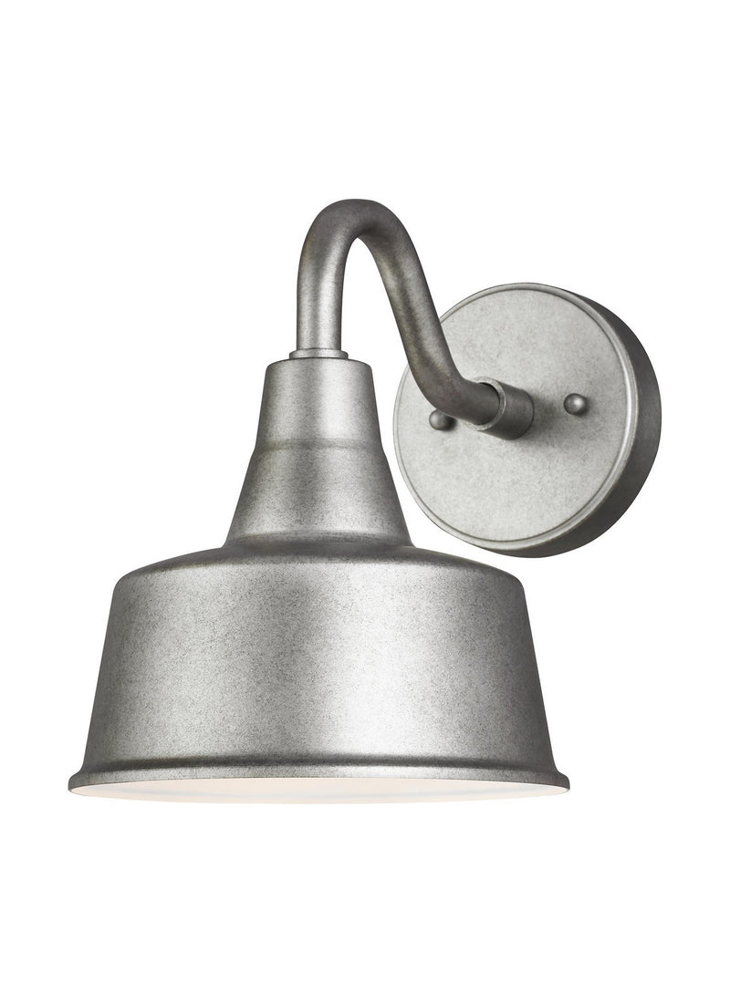 Visual Comfort Studio 8537401-57/T One Light Outdoor Wall Lantern, Weathered Pewter