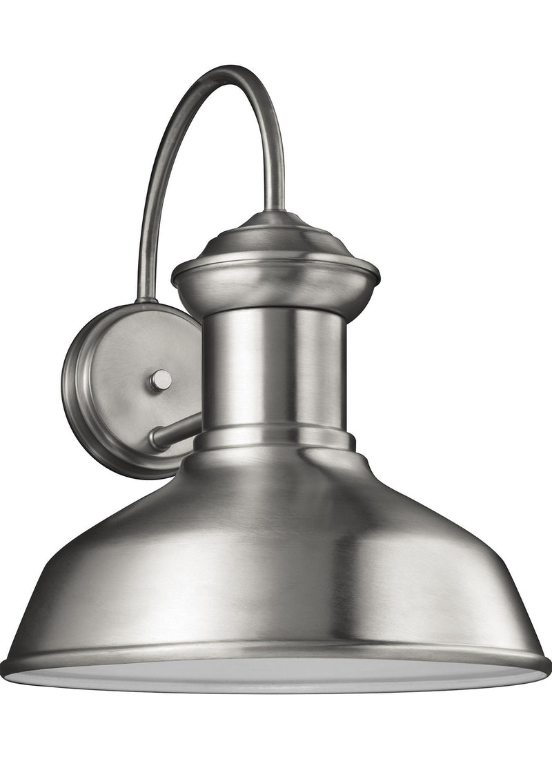 Generation Lighting 8647701-04/T One Light Outdoor Wall Lantern, Satin Aluminum