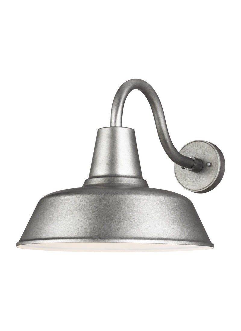 Visual Comfort Studio 8837401-57/T One Light Outdoor Wall Lantern, Weathered Pewter