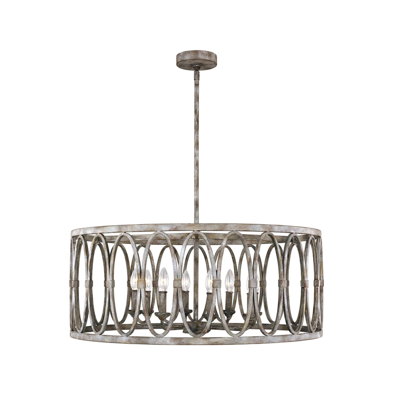 Visual Comfort Studio F3351/8DA Eight Light Handing Shade, Deep Abyss