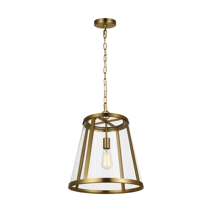 Visual Comfort Studio P1289BBS One Light Pendant, Burnished Brass