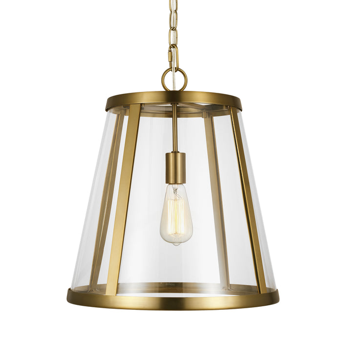 Visual Comfort Studio P1289BBS One Light Pendant, Burnished Brass