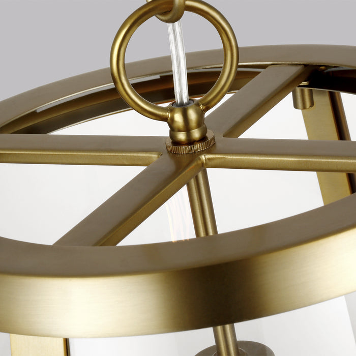 Visual Comfort Studio P1289BBS One Light Pendant, Burnished Brass