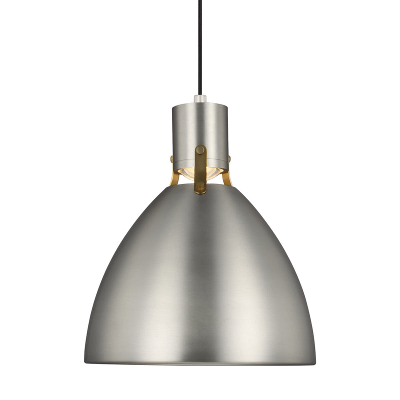 Visual Comfort Studio P1442SN-L1 LED Pendant, Satin Nickel