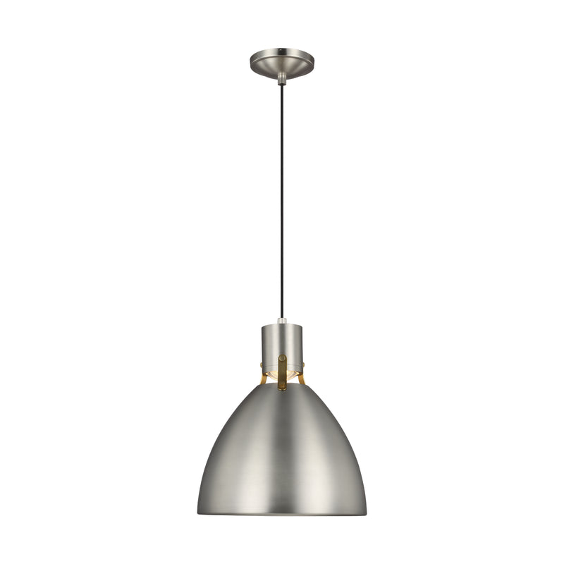 Visual Comfort Studio P1442SN-L1 LED Pendant, Satin Nickel