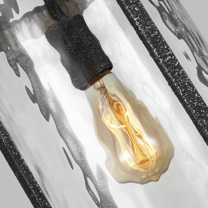 Visual Comfort Studio P1511DWK/SGM One Light Pendant, Distressed Weathered Oak / Slate Grey Metal