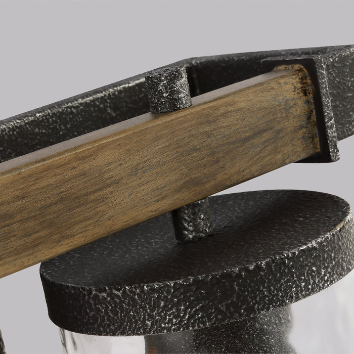 Visual Comfort Studio VS18252DWK/SGM Two Light Vanity, Distressed Weathered Oak / Slate Grey Metal